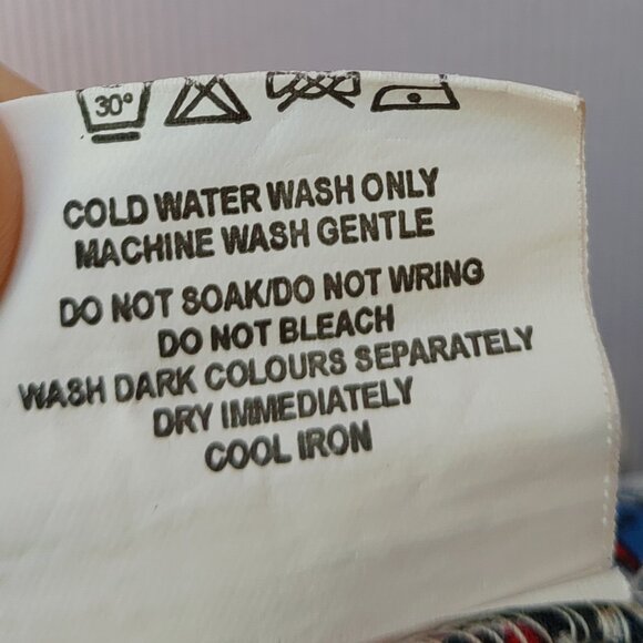 chm Multicolor Mini Halter Dress Red White Blue Patriotic Memorial Day - Picture 12 of 12